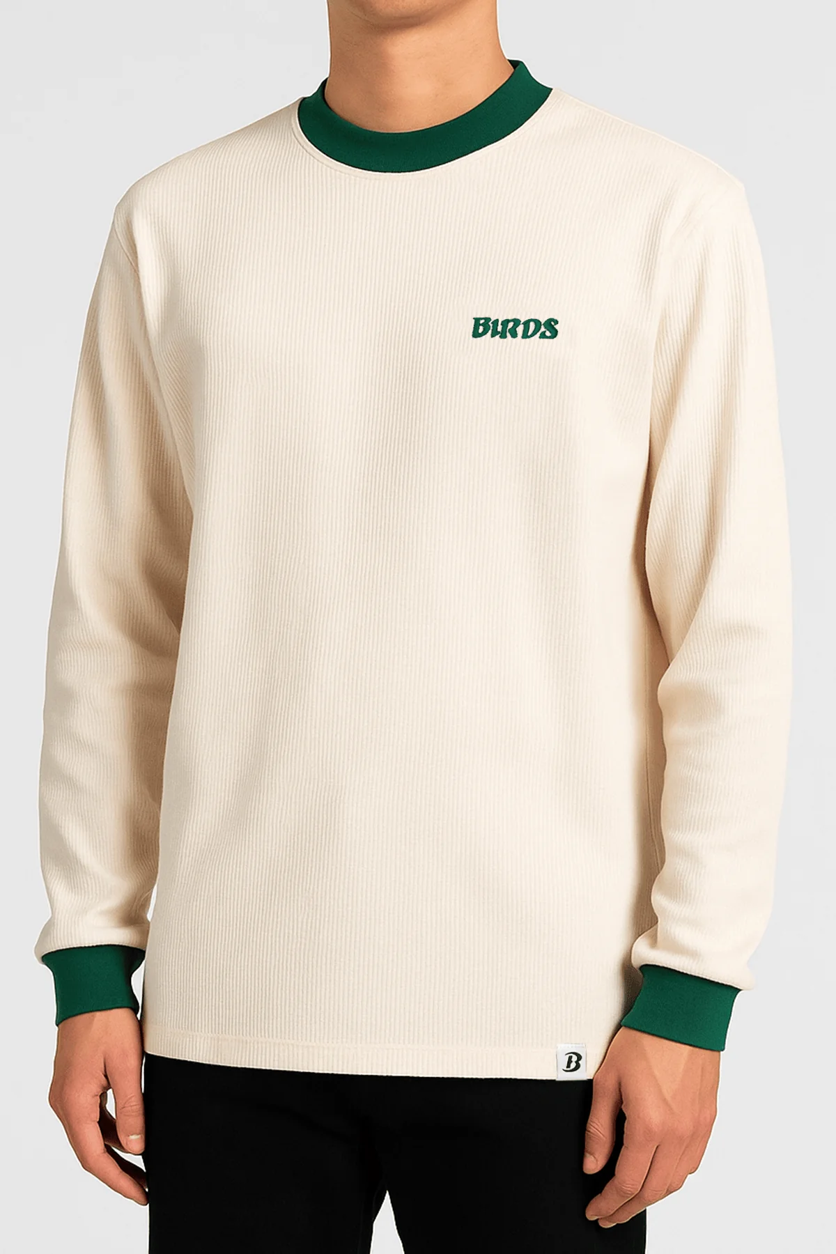 Men's Birds Thermal Waffle Knit Shirt - Image 2